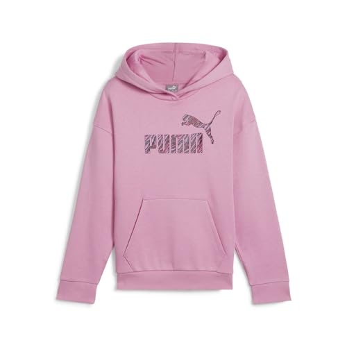 PUMA Kids Girls Essentials Animal Logo Hoodie Athletic Outerwear Casual - Pink