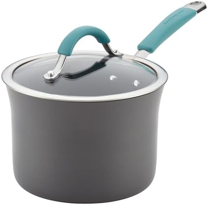 Rachael Ray Cucina Hard Anodized Nonstick Sauce Pan/Saucepan with...