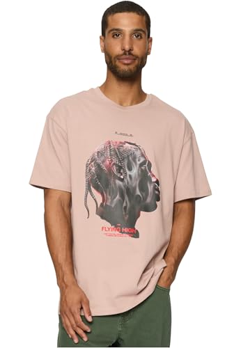 Mister Tee Camiseta para Hombre Flying High Oversize tee darkrose XS
