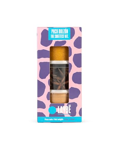 LAYBÉ - Pack Dulzón, Kit de Especias Dulces, Canela molida Ceylán, Leche de Oro y Anís estrellado, 132gr, Elaboras tu Mejores Postres y Endulza tu Té y Reposteria