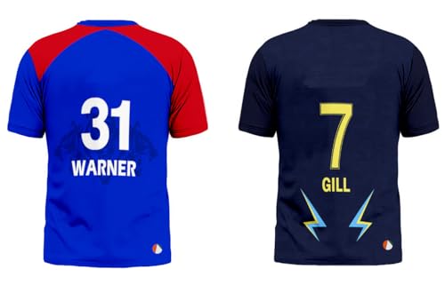 Image of Sports India IPL Cricket Team T Shirt Jersey Combo for (Kid's, Boy's & Mens) L744