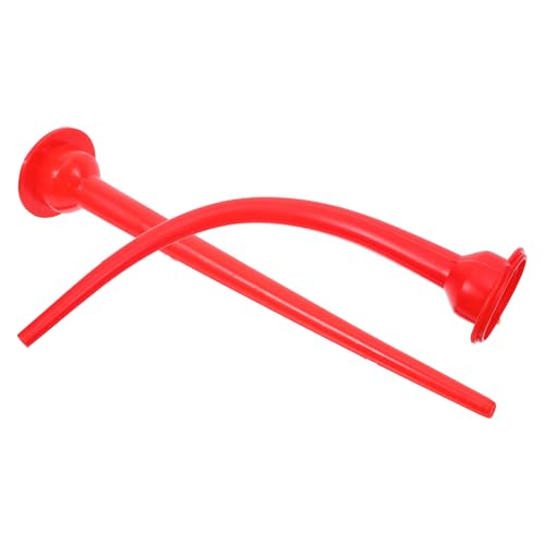 Alipis Boquillas de Calafateo Largas Rojas, Extensores Reutilizables para Pistola de Pegamento de Silicona Puntas Curvas y Rectas, Accesorio para Sellador Adhesivo en Tareas de Calafateo