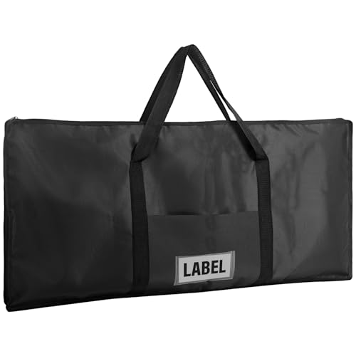 Hsei Extra Large Griddle Bag 38 x 18 x 2 Inch Extra Large Griddle Camping Storage Bag Oxford Cloth Waterproof with Reinforced Carrying Strap for BBQ Grilling Stove RV Camping Accessories Black