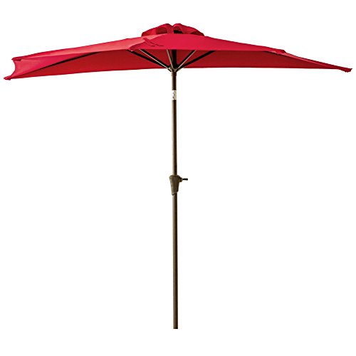 Flame Shade 9 Ft Half Outdoor Patio Umbr Buy Online In Fiji At Desertcart