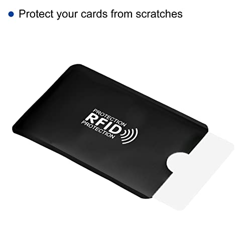 PATIKIL RFID Blocking Credit Card Sleeves, 10 Pack Contactless Protector Holder for NFC Purse, Black3