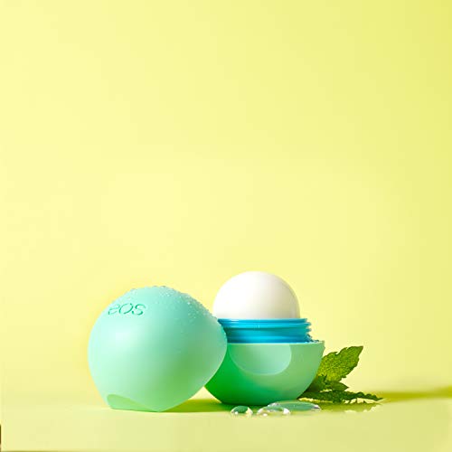 Eos Super Soft Shea Sphere Lip Balm - Triple Mint | Deeply Hydrates And Seals In Moisture | Sustainably-Sourced Ingredients | 0.25 Oz #TOP3