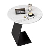 SXSCARKX Sofa, Nordic Light Luxury Rock Slab runder Couchtisch, Schlafzimmerbett...