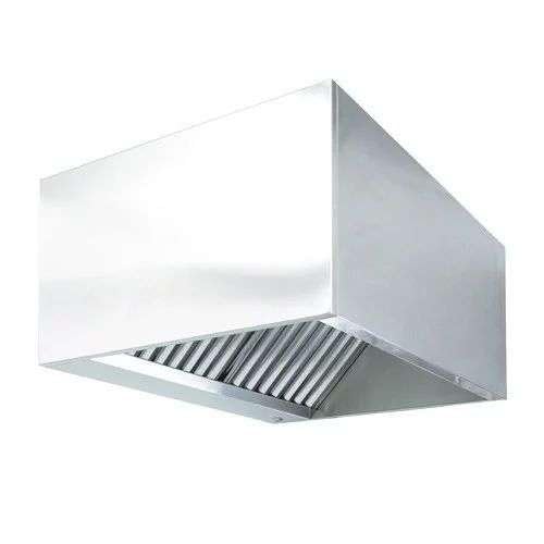 CAEXVEN Campana Extractora Industrial Modelo Rectangular en Acero Inoxidable para Pared o Central a Techo - 4 Filtros - 2008mm