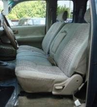 Durafit Seat Covers, Made to fit 1992-1998 T100 Regular and Xcab Front 60/40 Split Bench with Solid Armrest and No Shifter Cutout in Tan Autotmotive Velour