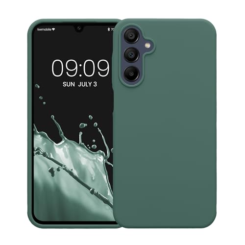 kwmobile Case Compatible with Samsung Galaxy A15 5G Case - TPU Silicone Phone Cover with Soft Finish - Forest Green by kwmobile - Image 5