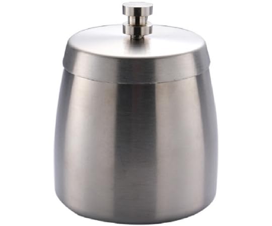 Amazon.co.jp: [トライメイト] フタ付きステンレス灰皿 シルバー TR