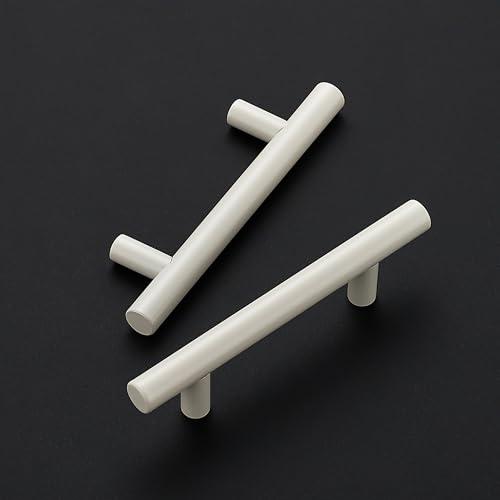 Image of Ravinte 30 Pack | 5 Inch Cabinet Pulls White Stainless Steel Kitchen Drawer Pulls Cabinet Handles 5 InchLength, 3 Inch Hole Center