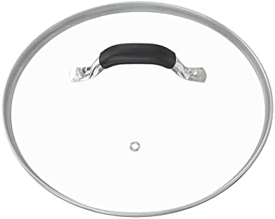 12 Inch Tempered Glass Pot Lid Compatible with 12” Lodge Cast Iron Skillets and 7 Quart Dutch Ovens - Designed with Steam Vent Hole and Heat Resistant Handle - Thumbnail 3