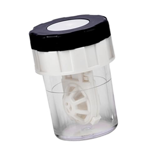 Nettoyant manuel pour lentilles de contact, récipient de nettoyage pour lentilles de contact - Rondelle de nettoyage rotative pour lentilles de contact - Conteneur portable pour lentilles de contact p