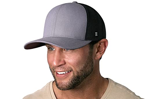 Image of HAKA Hat for Men & Women, Blank Mesh Trucker Hat & Blank Performance Hat Snapback Adjustable Baseball Cap