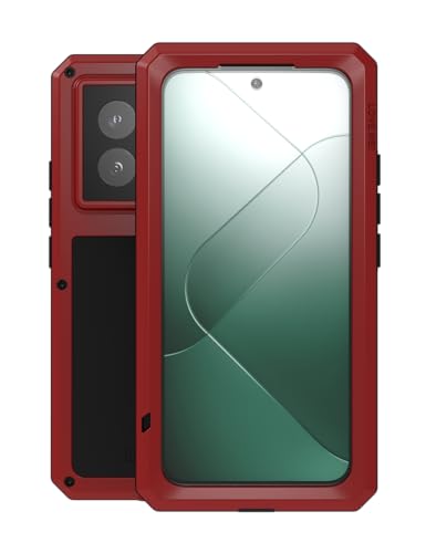 Coque Xiaomi 14 antichoc intégrale résistante à la neige rouge
