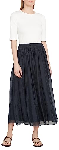 Vince Women's Smocked Waist Pull On Skirt