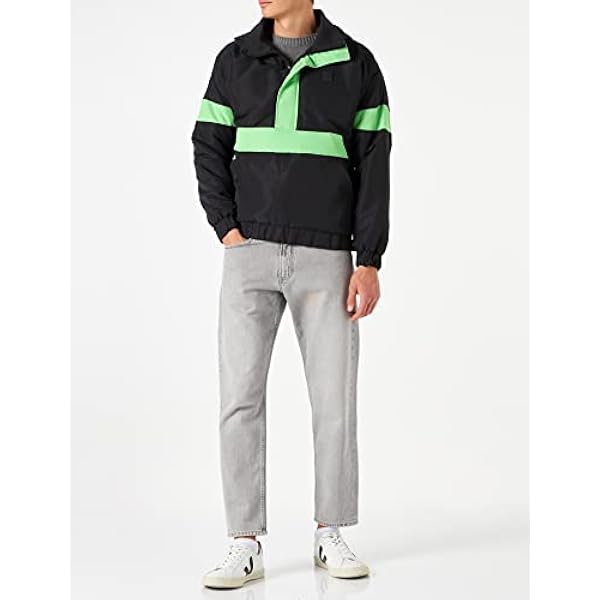 Urban Classics Windbreaker 3-Tone Neon Mix Pull Over Jacket heren Jas