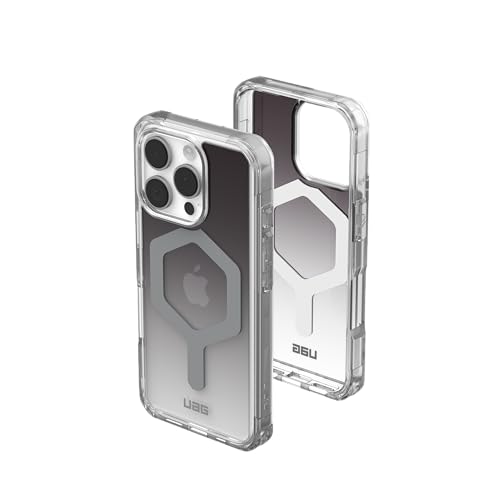 Image of URBAN ARMOR GEAR UAG [Limited Edition] Designed for iPhone 16 Pro Case 6.3 inch Plyo - Compatible with MagSafe Charging Rugged Anti-Yellowing Transparent MIL-STD Protective Cover, Black /Clear Ombre