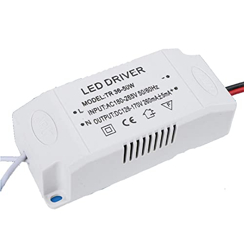 URPIZY Transformador de repuesto 36-50W LED Driver Electrónico Transformador de Corriente Driver de Voltaje Constante Alimentación de Potencia para Lámparas LED