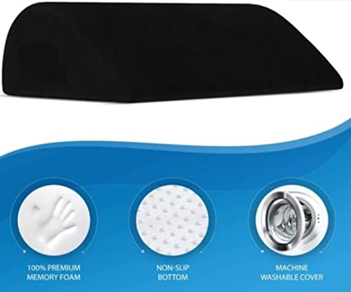 Plexda Adjustable Foot Rest Under Desk with Added Height | Ergonomic Footrest Pillow for Office Chair | Leg Resting Cushion Stool Under Table and Sofa with Washable Mesh Cover (Adjustable Foot Rest)