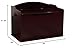 KidKraft Austin Wooden Toy Box/Bench with Safety Hinged Lid - Cherry, Gift for Ages 3+