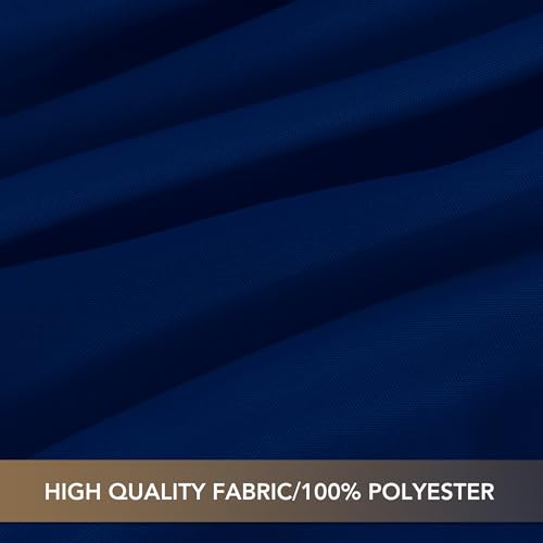 Image of sancua Navy Blue Tablecloths for 8 Foot Rectangle Tables, 8 Pack - Washable Polyester Fabric Table Cloth for Wedding Party, Birthday, Banquet Reception, 60x120 Inch