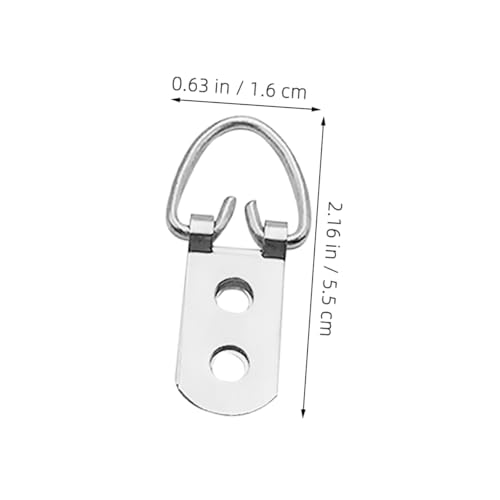 Image of ORFOFE 20Pcs Heavy Duty D Ring Picture Frame Hooks Kit Durable Hanging Hardware for Artwork Photos and More Versatile for Home Office Gallery Use