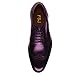 FSJ Men's Oxford Dress Shoes Classic Brogues Wing Tips Lace Up Punched Round Toe Derby Prom Fashion Oxford Shoes Size 14 Purple