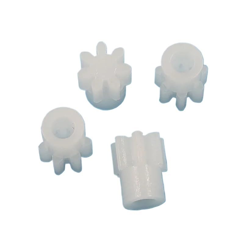 Shaft Pinion 10pcs 0.5 Module 7 Teeth Plastic Spur Gear 072A Motor Gear 4.4x5.5mm Cylindrical Gear 2mm Tight Fit Hole 0.5M 7T Pinion Motor Transmission