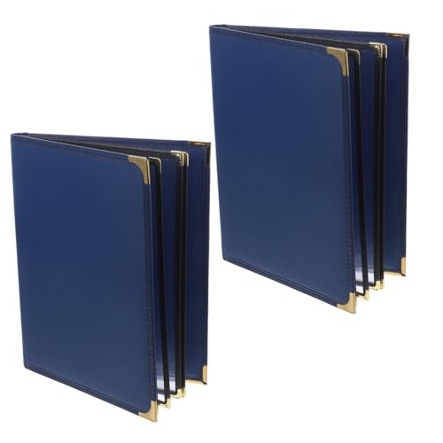 Zerodeko Menu Holder for Bar Cafe Restaurant Book Clear PVC Menu Covers with Replaceable Pages