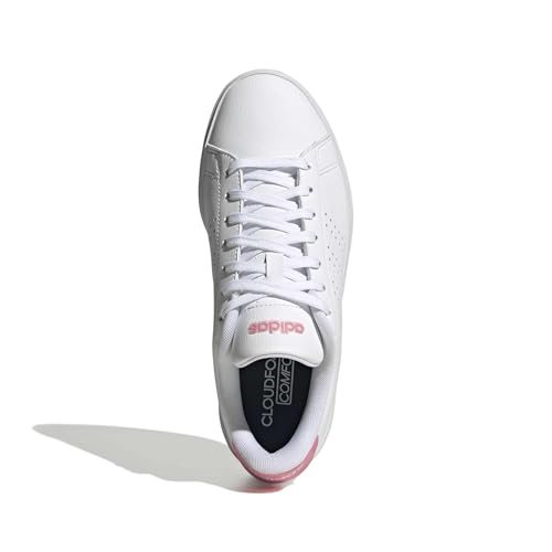 Image of adidas Womens Advantage Lace Up Sneakers Shoes Casual - White