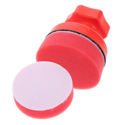 Ciieeo 1Set Handheld Car Wax Applicator Sponge Multi Functional Polishing Pads for Detailing Includes Handle and Pads for Tire Shine and Car Care