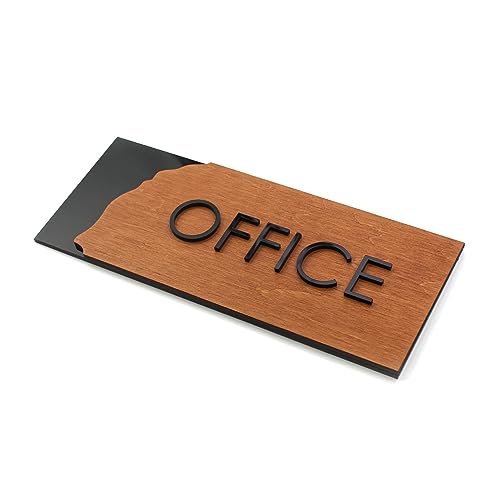 Panneau de porte de bureau durable en bois pour éviter les erreurs