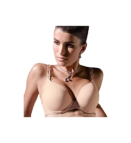 PrimaDonna Perle Plunge T-Shirt Bra, 32F, Cafe Latte