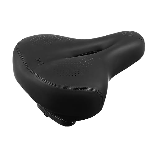 UPKOCH Cojín de Asiento Iluminado Comodidad sillas de Montar de montaña cojín del Asiento Ciclismo Espesar sillín para Bicicleta sillín de Bicicleta de Carretera PU Black