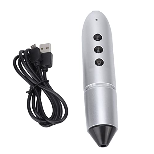 Détecteur de poils de peau WiFi 100X argent avec caméra 2MP pour analyse du cuir chevelu