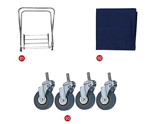 Carrito plegable para ropa con ruedas resistentes miniatura 6