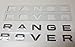 OLPAYE 1PCS New for Rover Range Gloss Silver Letters Hood Trunk Tailgate Emblem Badge (Gloss Silver 1PCS)