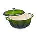 Amazon Basics Cast Iron Dutch Oven Pot with Lid, Enameled, Round, Dual Handles, Heavy-Duty, Small, 4.3-Quart, Green
