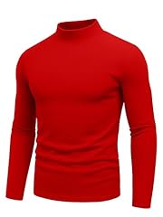 Bryle Red Mock Neck