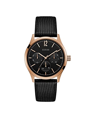 Guess Reloj Analógico para Hombre de Cuarzo con Correa en Cuero W1041G3