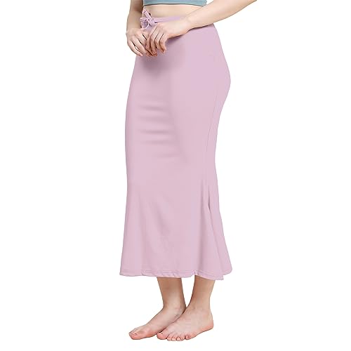 Image of Amazon Brand - Anarva Women Cotton Blended Saree Shapewear Regular Petticoat Skirt For Saree