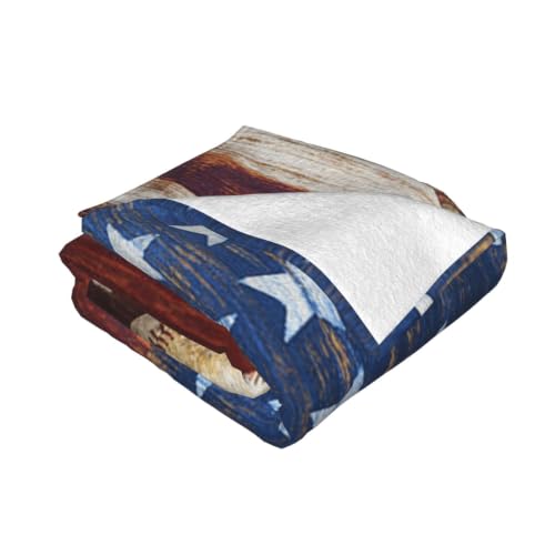 Couverture flanelle drapeau américain baseball anti froid canapé lit