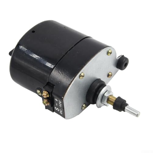 Oniissy Motor de limpiaparabrisas de 12 V con cuchilla para barco de pesca, caravana, para casi todos los brazos de limpiaparabrisas de tractor, para tractores, caravanas de pesca, ATV y UTV (motor)