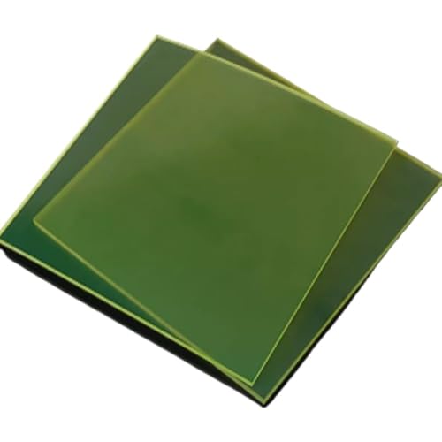 placas de poliuretano, 2PCS PU Elastic Rubber Board Oil Wear Resistant Damping Plate Shock Absorbers Thickness 1-10mm(300 * 300 * 2mm)