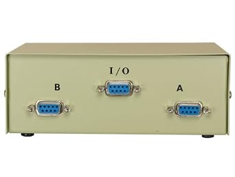 Cable Leader DB9 Manual Data Switch Box (2-Way, AB Female)