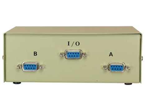 Cable Leader DB9 Manual Data Switch Box (2-Way, AB Female)