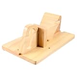 Wood Sausage Slicer - Rustic Wooden Salami Guillotine Cutter with Sharp Stainless Steel Blade, Easy-to-Use Handle for Precise Thickness, Ideal for Slicing Sausages, Hot Dogs, Chorizo, Fruits,