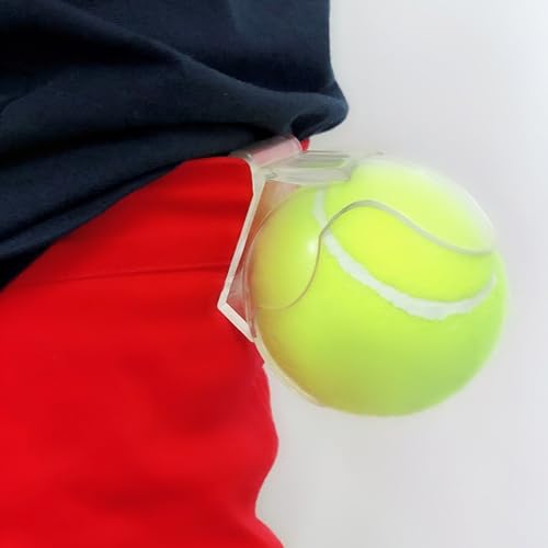INOOMP Tennis Ball Holder Waist Clip Tennis Ball Waist Clip Holder Transparent Tennis Ball Clip Sports Accessories - Image 3